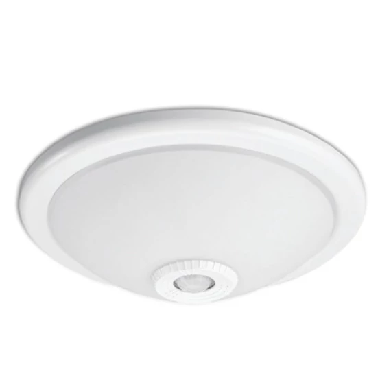GTV Mennyezeti lámpa, E27, 2x40W, IP20, 360fok, 230V, mozgásérzékelővel (6m) ,tejfehér (GTV-OS-PLCRKZ-00)