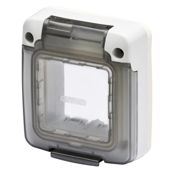 GEWISS COMBI CSAPFEDÉL 2 MODUL FÜSTSZÍNŰ AJTÓ IP65 SZÜRKE (GW27403)