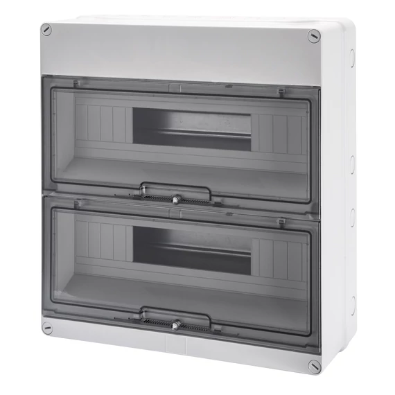 GEWISS ELOSZTÓSZEKRÉNY 3X12M FALON KÍVÜLI ÁTLÁTSZÓ AJTÓ IP55 376X400X135 (GW40009)