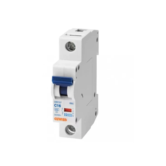 GEWISS RB60 SZÉRIA KISMEGSZAKÍTÓ MCB 1P C 63A 6KA 1M (GW91513)