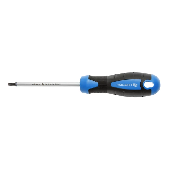 HÖGERT TORX csavarhúzó hatszögű, T25, S2 acél, 100 mm (HT1S056)