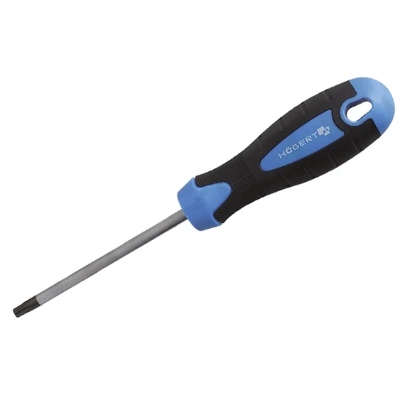 HÖGERT TORX csavarhúzó hatszögű, T30, S2 acél, 100 mm (HT1S058)