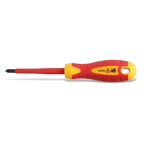HÖGERT Csavarhúzó szigetelt 1000V, csillag, PZ1 80 mm, acél S2, mágneses (HT1S941)