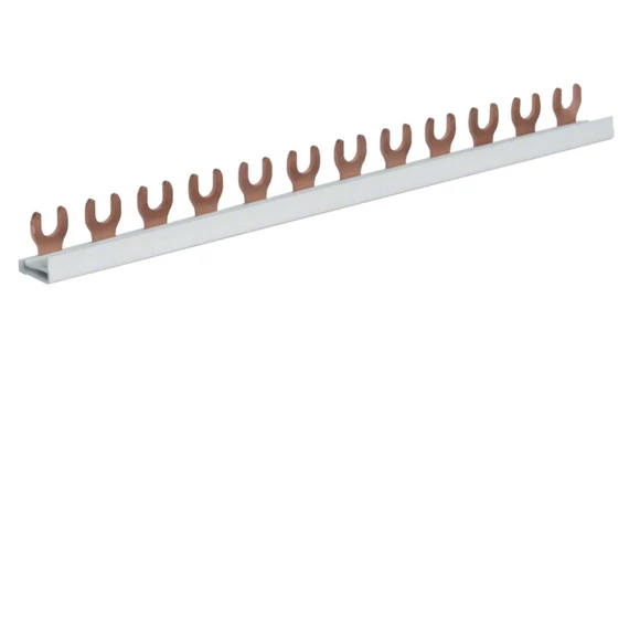 HAGER Fázissín 12db 1P kismegszakítóhoz, 10mm2, 63A, 12M, 210mm (KDN163A)