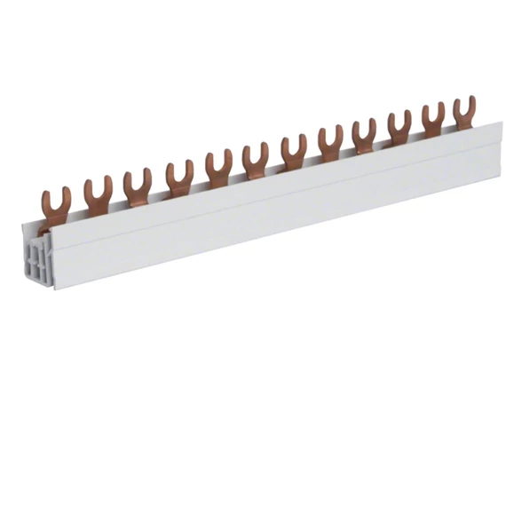 HAGER Fázissín 4db 3P készülék részére, 10mm2, 63A, 12M, 210mm (KDN363A)