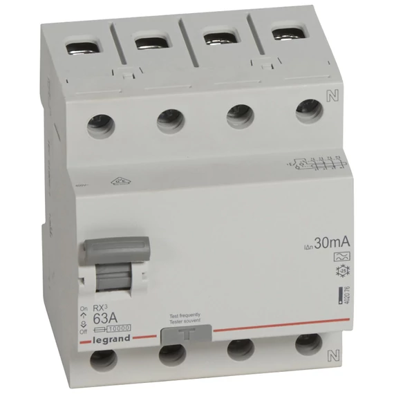 LEGRAND RX3 áram-védőkapcsoló 4P 63A A 30MA (402076)