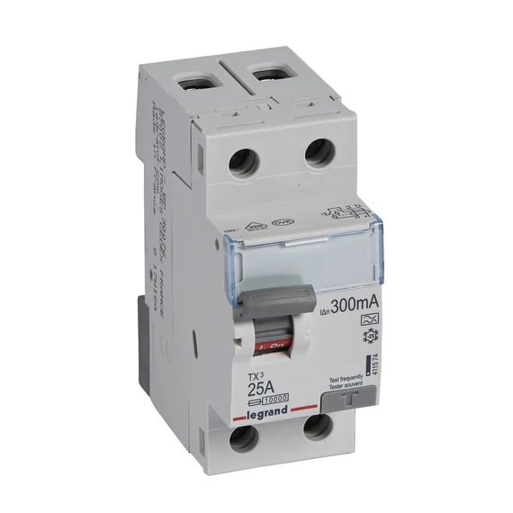 LEGRAND TX3 áram-védőkapcsoló 2P 25A 300MA A (411574)