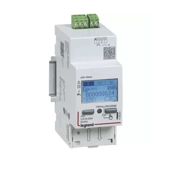 LEGRAND EMDX3 fogyasztásmérő impulzus kimenettel 1F 63A (412080)
