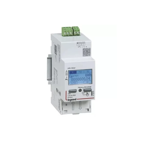 LEGRAND EMDX3 fogyasztásmérő impulzus kimenettel 1F 63A MID (412082)