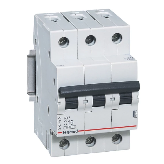 LEGRAND RX3 kismegszakító 3P C16 6000A BIC (419235)