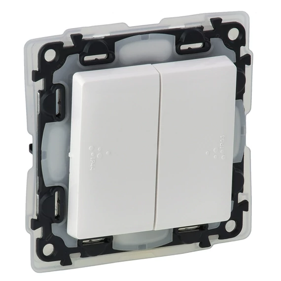 LEGRAND Valena Life kettős váltókapcsoló IP44 fehér (752158)