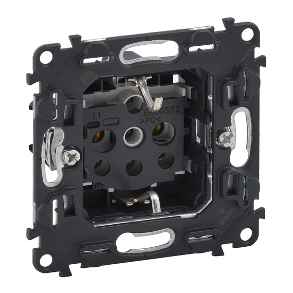 LEGRAND Valena InMatic 2P+F csatlakozóaljzat mechanizmus, csavaros vezetékbekötéssel (753025)