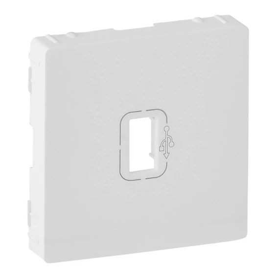 LEGRAND Valena Life elővezetékezett USB adatátviteli csatlakozóaljzat burkolat, fehér (754750)