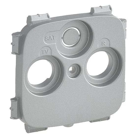 LEGRAND Valena Allure TV-RD-SAT aljzat burkolat (30 mm), Alumínium (754807)