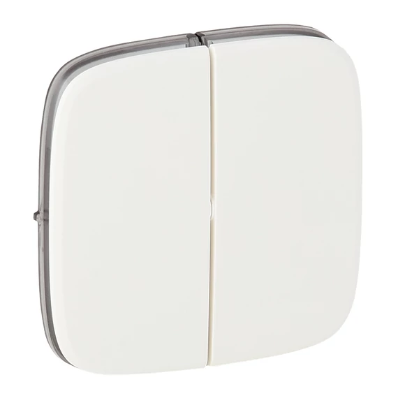 LEGRAND Valena Allure Kettős kapcsoló burkolat, Fehér (755025)