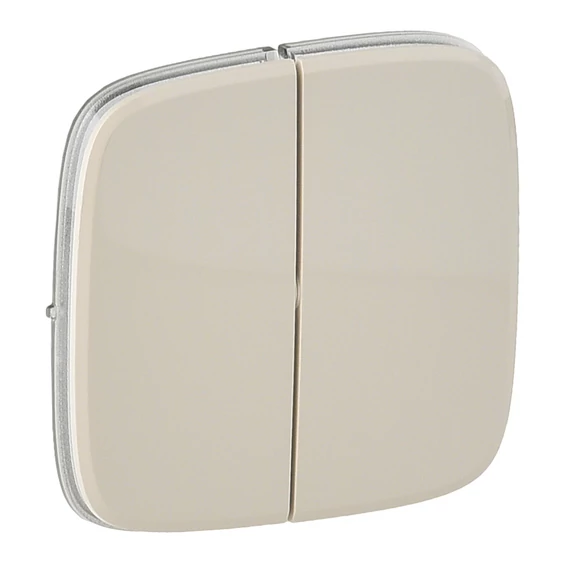LEGRAND Valena Allure Kettős kapcsoló burkolat, Elefántcsont (755026)