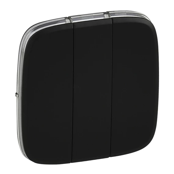 LEGRAND Valena Allure burkolat multifunkciós vezérlőhöz, Fekete (755038)