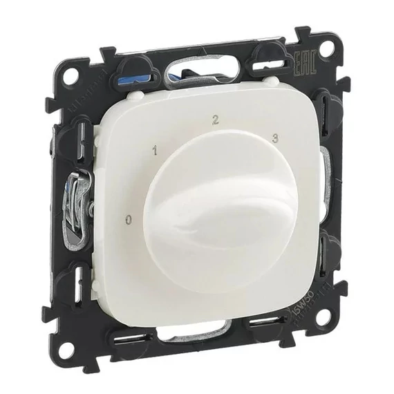 LEGRAND Valena Allure Ventilátor vezérlő (0-1-2-3 állású), burkolattal, Gyöngyház (755179)
