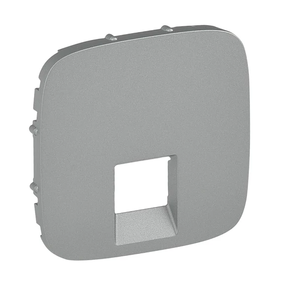 LEGRAND Valena Allure RJ11/RJ45 aljzat burkolat, Alumínium (755417)