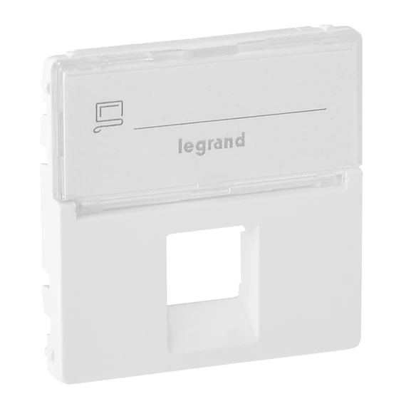 LEGRAND Valena Life 1xRJ45 csatlakozóaljzat burkolat, címketartóval fehér (755470)