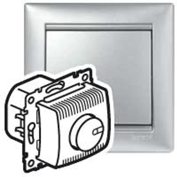 LEGRAND Valena forgatógombos fényerőszabályzó 100-1000W (izzó- és halogén), alumínium (770260)