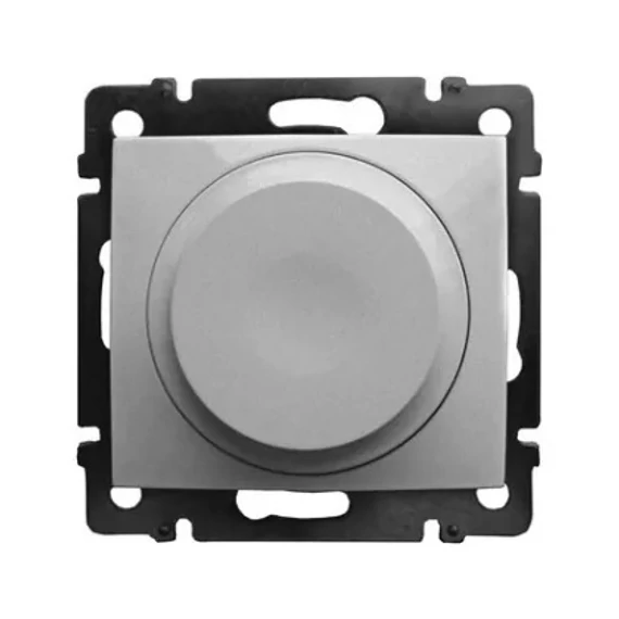 LEGRAND Valena forgatógombos fényerőszabályzó alumínium 2 vezetékes, 300W, LED-hez is (770263)