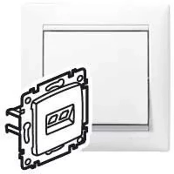 LEGRAND Valena 2xRJ45 LCS2 Cat6 UTP aljzat, fehér (774243)