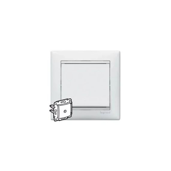 LEGRAND Valena TV antenna-csatlakozóaljzat végzáró, 10dB fehér (774430)