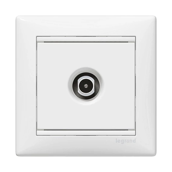 LEGRAND Valena TV antenna-csatlakozóaljzat átmenő, fehér (774431)
