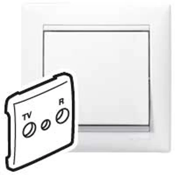 LEGRAND Valena TV-RD antenna-csatlakozóaljzat burkolat fehér (774442)