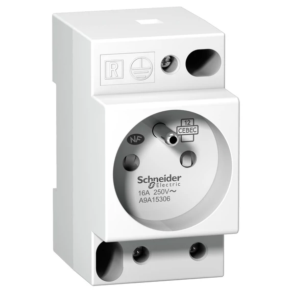 SCHNEIDER ELECTRIC ACTI9 Moduláris dugalj 16A UE 250V 2P+T (A9A15306)