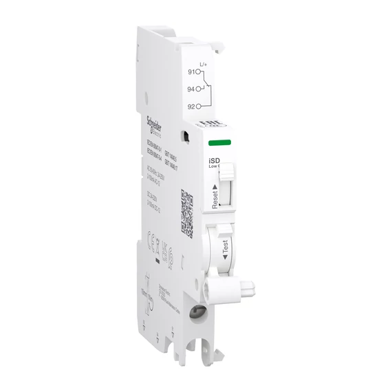SCHNEIDER ELECTRIC ACTI9 iSD hibajelző érintkező, 2-100mA, 24-250VAC, 24-220VDC, alsó bekötés (A9A26917)