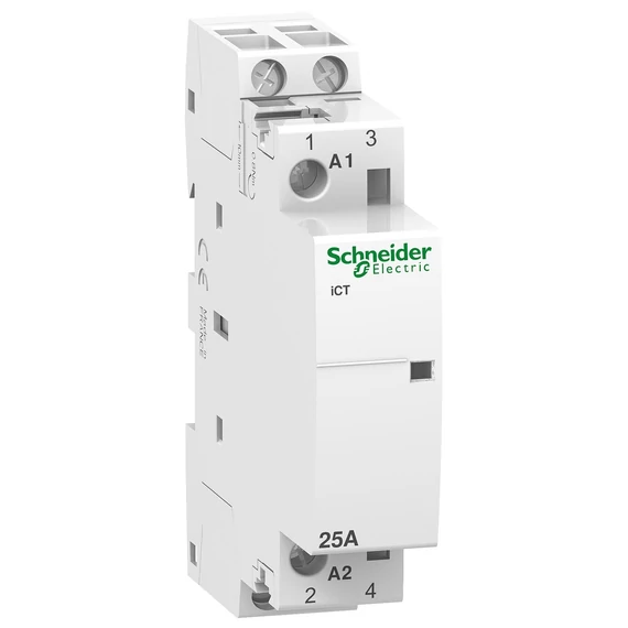 SCHNEIDER ELECTRIC ACTI9 iCT25A kontaktor, 50Hz, 2NO, 220VAC (A9C20532)