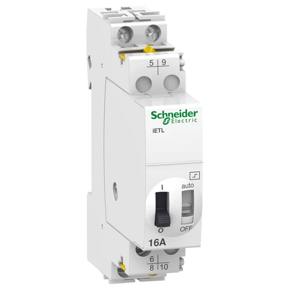 SCHNEIDER ELECTRIC ACTI9 iETL kiterjesztés, iTL és iTLI impulzusrelékhez, 2P, 16A, 24VAC, 12VDC (A9C32116)