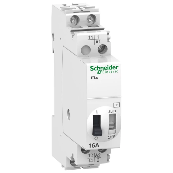 SCHNEIDER ELECTRIC ACTI9 iTLs impulzusrelé, távjelzési funkcióval, 1P, 16A, 240VAC, 110VDC (A9C32811)