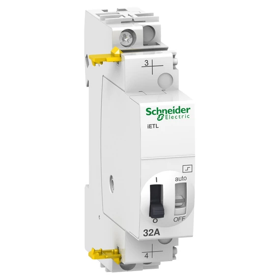 SCHNEIDER ELECTRIC ACTI9 iETL kiterjesztés, iTL és iTLI impulzusrelékhez, 1P, 32A, 240VAC, 110VDC (A9C32836)