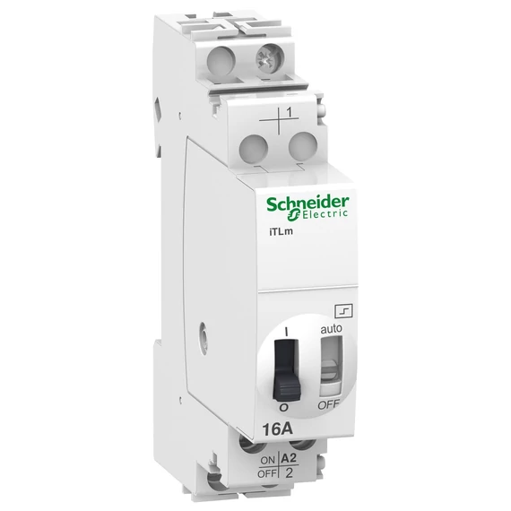 SCHNEIDER ELECTRIC ACTI9 iTLm impulzusrelé, folyamatos vezérlési funkcióval, 1P, 16A, 230-240VAC (A9C34811)