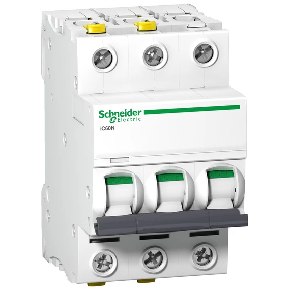 SCHNEIDER ELECTRIC ACTI9 iC60N kismegszakító, 3P, C, 2A (A9F04302)
