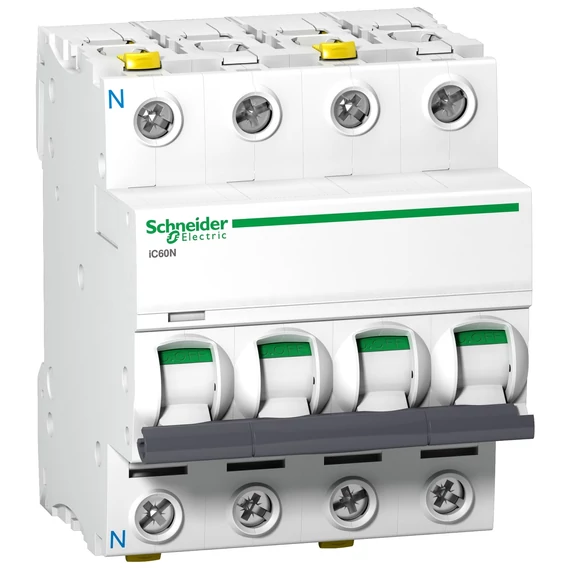 SCHNEIDER ELECTRIC ACTI9 iC60N kismegszakító, 3P-N, C, 10A (A9F04710)