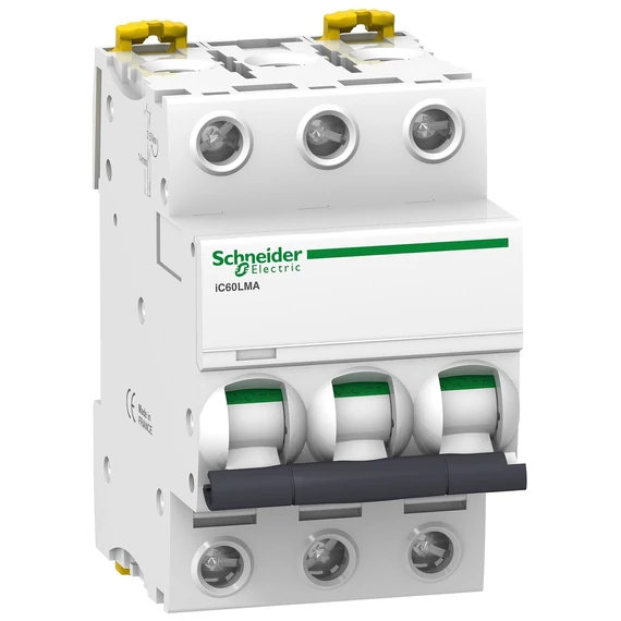 SCHNEIDER ELECTRIC ACTI9 iC60L pillanatkioldású kismegszakító, 3P, MA, 16A, monokonnekt (A9F90316)