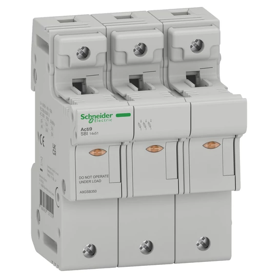 SCHNEIDER ELECTRIC ACTI9 SBI Olvadóbiztosítós szakaszoló, 3P, 14x51mm, 500V (A9GSB350)