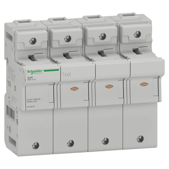 SCHNEIDER ELECTRIC ACTI9 SBI Olvadóbiztosítós szakaszoló, 3P+N, 22x58mm, 660V-80A, 500V-100A (A9GSB792)