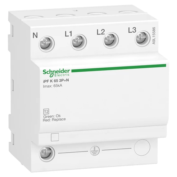SCHNEIDER ELECTRIC ACTI9 iPF túlfeszültség-korlátozó, fixbet. 65kA, 3P-N, 340V (A9L15586)