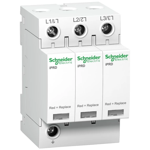 SCHNEIDER ELECTRIC ACTI9 iPRD túlfeszültség-korlátozó, cs.bet. távjelzéssel, 65kA, 3P, 350V (A9L65301)