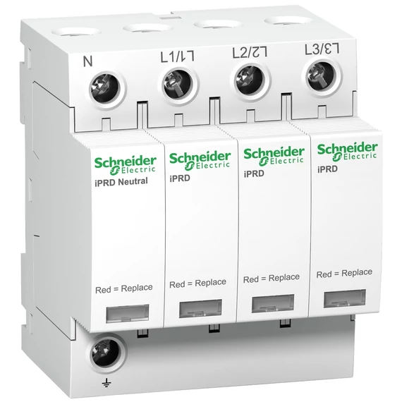 SCHNEIDER ELECTRIC ACTI9 iPRD túlfeszültség-korlátozó, cs.bet. távjelzéssel, 65kA, 3P-N, 350V (A9L65601)