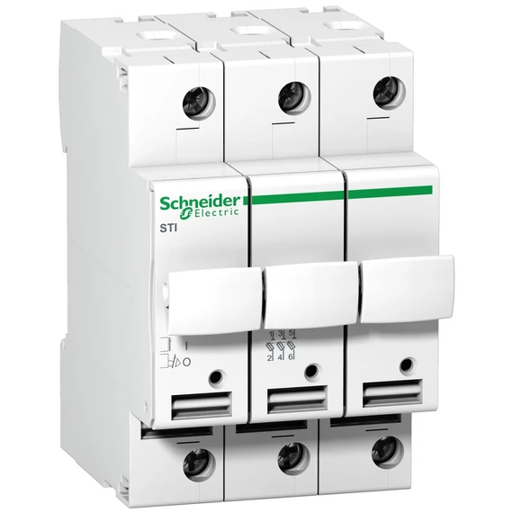 SCHNEIDER ELECTRIC ACTI9 STI olvadóbiztosítós szakaszolókapcsoló, 3P, 25A, 10.3x38mm (A9N15656)