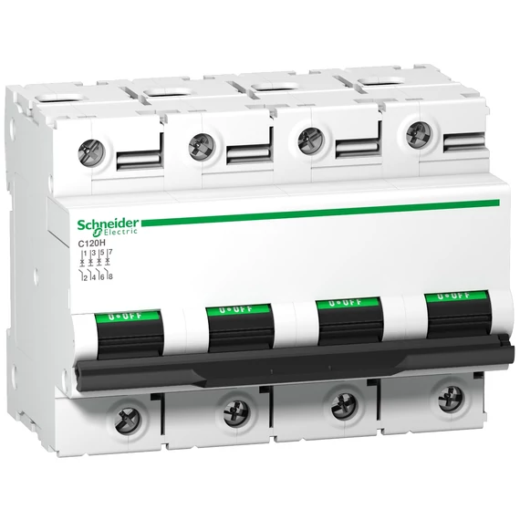 SCHNEIDER ELECTRIC ACTI9 C120H kismegszakító, 4P, B, 125A (A9N18437)