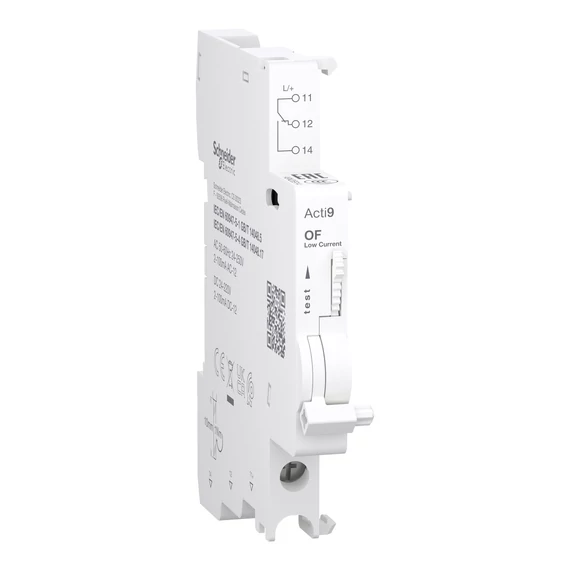 SCHNEIDER ELECTRIC ACTI9 iOF segédérintkező, C120/C60H-DC, 2-100mA, 24-250VAC, 24-220VDC, alsó bekötés (A9N26914)