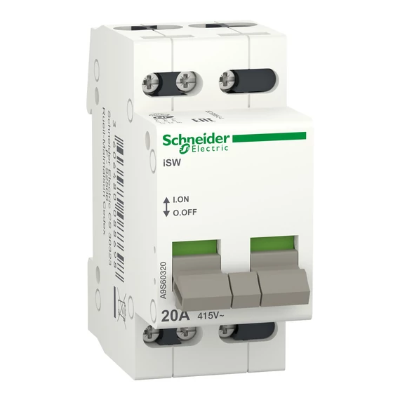 SCHNEIDER ELECTRIC ACTI9 iSW kapcsoló, 3P, 20A, 415V (A9S60320)