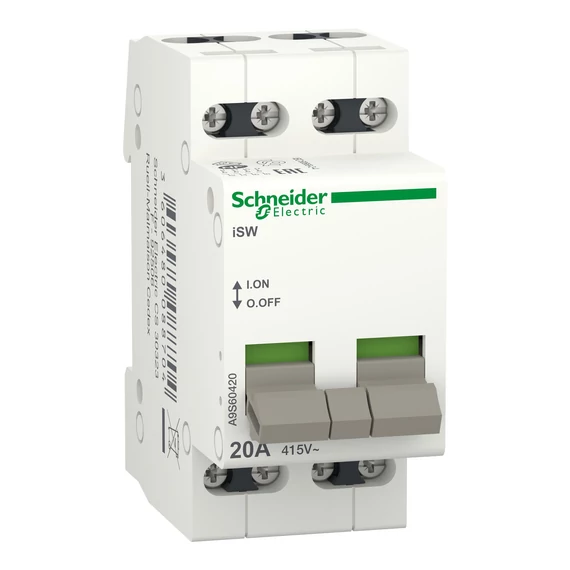 SCHNEIDER ELECTRIC ACTI9 iSW kapcsoló, 4P, 20A, 415V (A9S60420)